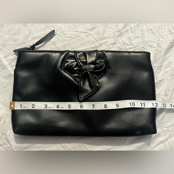 Almondo Originals Faux(?) Leather Black Clutch Bag - Picture 3 of 15